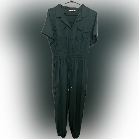 A Hint Of Blush Pants - Hint of Blush Dark Green Women's Jumpsuit